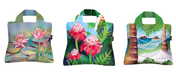 Reusable Tote Bag 3-Pack with Premium Zippered Pouch