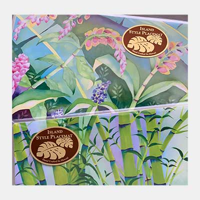 Watercolor Art Placemats - "Mystic Bamboo"