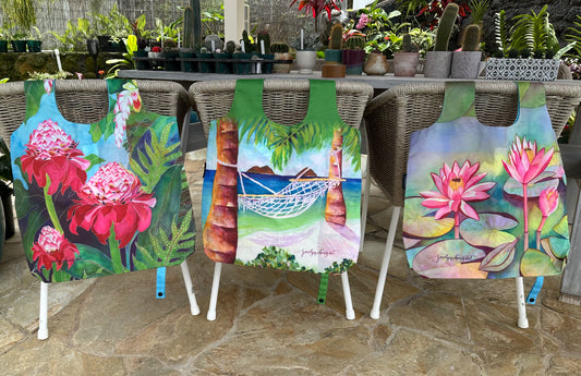 Reusable Tote Bag 3-Pack with Premium Zippered Pouch