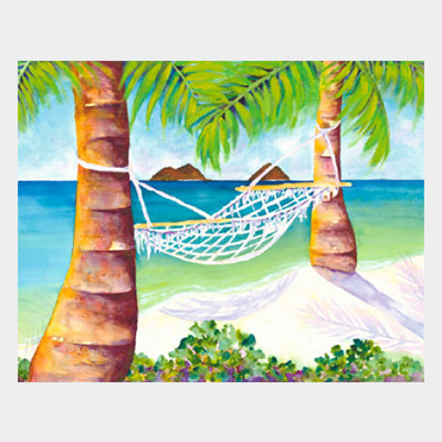 Beach Scene ~ Palm Beach Sunset handpainted 18 mesh Needlepoint Canvas by  Needle Crossings